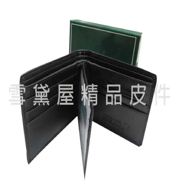 【SNOW.bagshop】父親節禮物 真皮包包  短夾專櫃男仕短夾100%進口軟牛皮加長尺寸固定型證夾附品牌禮盒