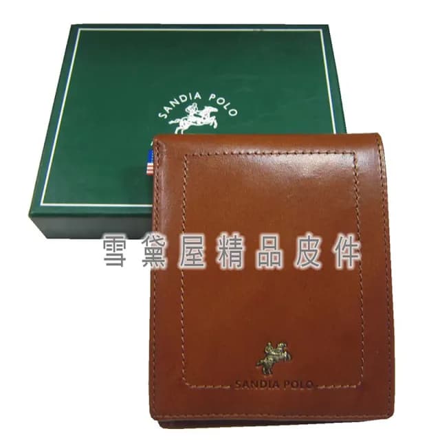【SNOW.bagshop】父親節禮物 短夾專櫃(男仕短型皮夾100%進口原皮革標準尺寸固定證夾附品牌禮盒)