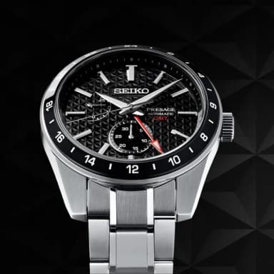 【SEIKO 精工】PRESAGE 新銳系列 麻葉圖騰 GMT 機械腕錶 畢業禮物 送禮 推薦(SPB221J1/6R64-00C0D)