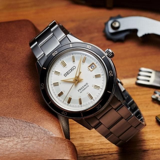 【SEIKO 精工】Presage系列 Style60’s 復古風 機械腕錶 母親節 禮物 推薦(SRPG03J1/4R35-05A0S)