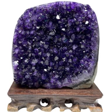 【恬芯晶品】ZA4頂級烏拉圭帝王紫水晶開運招財(辦公室消磁淨化風水財運業績財位招貴人紫晶鎮新年禮物新春)