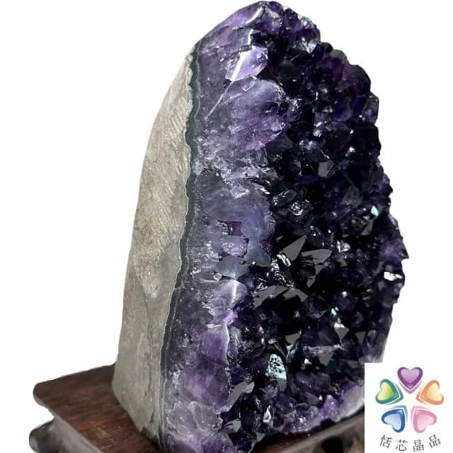 【恬芯晶品】ZA5頂級烏拉圭帝王紫水晶開運招財(辦公室消磁淨化風水財運業績財位招貴人紫晶鎮新年禮物新春)