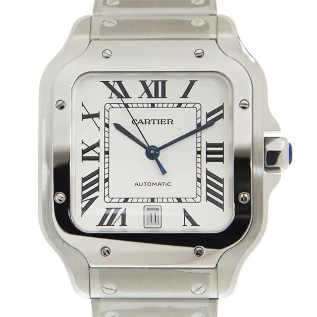 【Cartier 卡地亞】Santos 大型鍊帶款x39.8mm(WSSA0018)