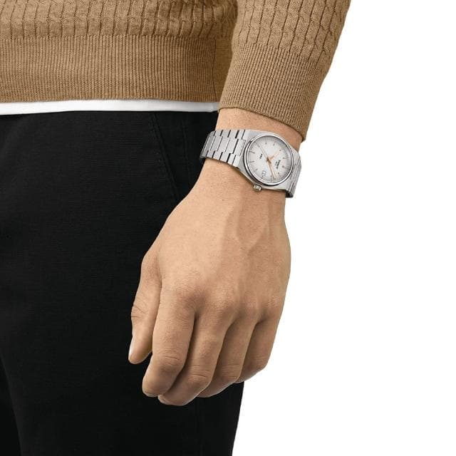 【TISSOT 天梭 官方授權】PRX系列70年代復刻手錶 石英錶 鋼帶 40mm 母親節 禮物 送禮(任選一款)