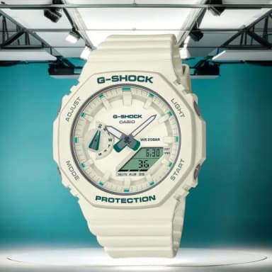 【CASIO 卡西歐】G-SHOCK 摩登綠 八角女錶 送禮 禮物 推薦(GMA-S2100GA-7A)