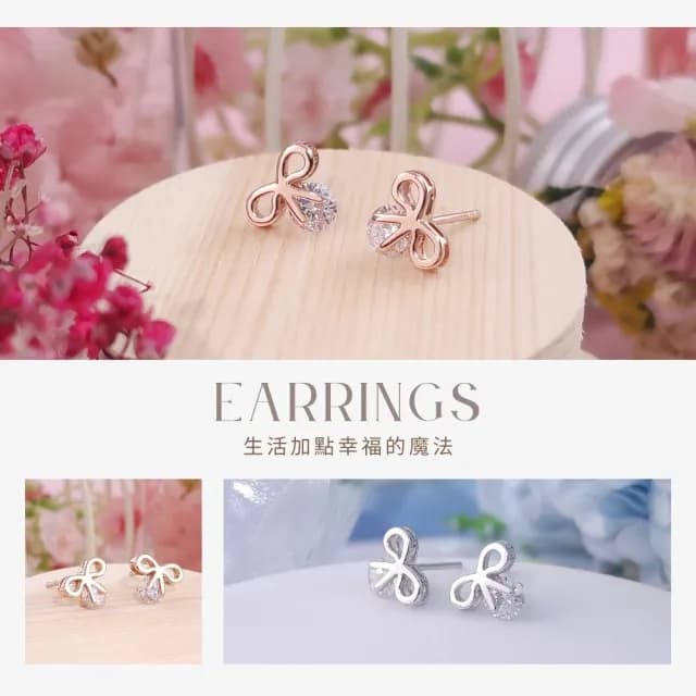 【GIUMKA】蝴蝶結耳環．925純銀．抗敏(新年禮物)