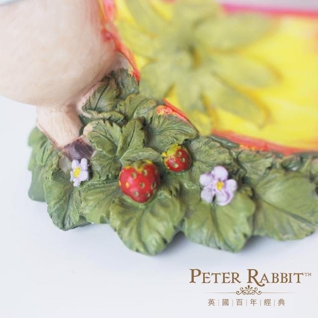 【英國比得兔Petter Rabbit】比得兔草莓小置物盤(擺飾 鑰匙零錢 糖果盤 入厝禮品 收納盒 poly)