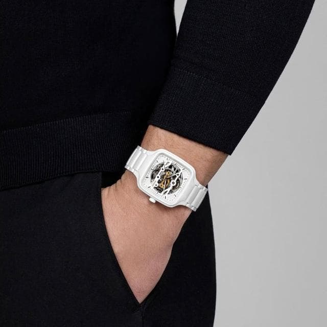 【Rado 雷達表】True真系列方形真讚開芯自動機械腕錶送禮推薦(R27126012)