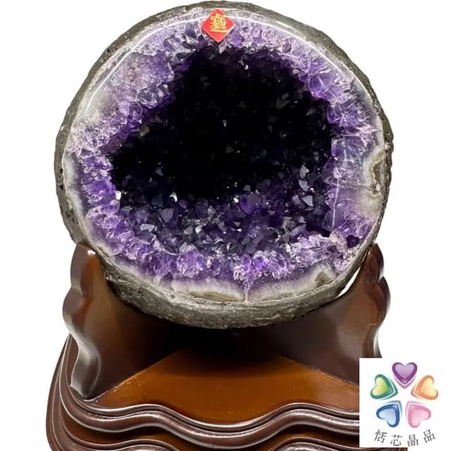 【恬芯晶品】JC41頂級烏拉圭紫晶洞5.04KG錢袋子(圓洞聚財招財貴人開運風水帝王紫水晶新居禮物新年新春)