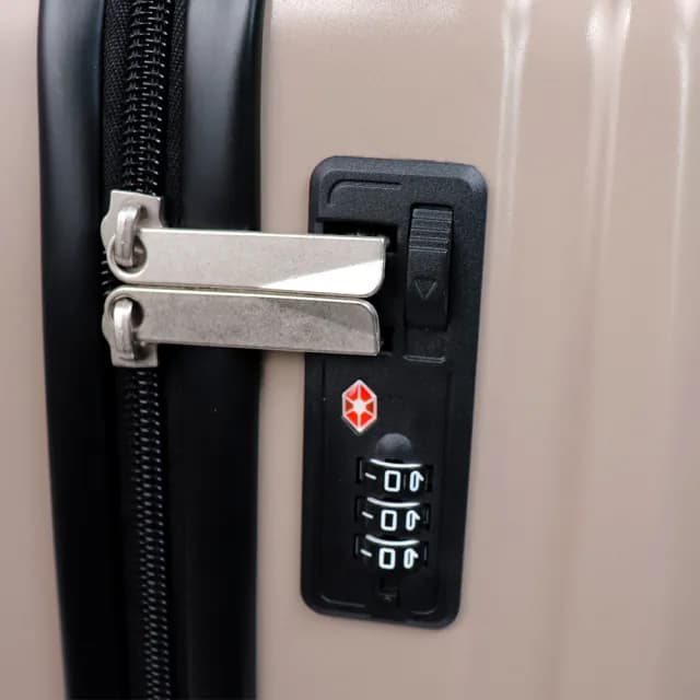 【DISEGNO】16吋極致輕量拉鍊登機箱/商務行李箱-米咖