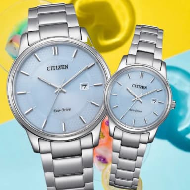 【CITIZEN 星辰】時尚光動能對錶 情侶錶 情人節禮物(BM6978-77L/EW2318-73L)