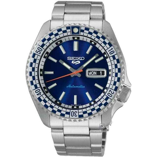 【SEIKO 精工】5 Sports 賽車風格 機械腕錶 藍色 男錶 指針錶 手錶 禮物 畢業(4R36-15Z0B/SRPK65K1)