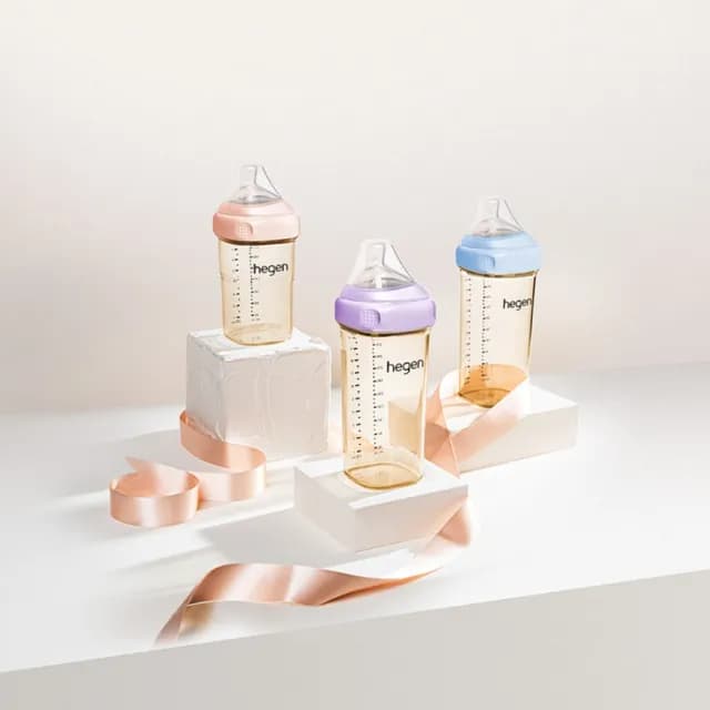 【hegen】金色奇蹟PPSU多功能方圓型寬口奶瓶 150ml - 漾紫(單入)
