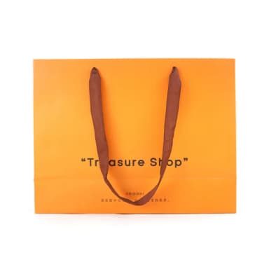 【Life工具】橘色紙袋 提把好握 禮品袋 福袋紙袋 130-GBOL 手提紙袋 大紙袋 紙袋(包裝提袋 購物紙袋)