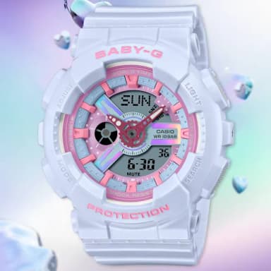 【CASIO 卡西歐】BABY-G 夢幻色調手錶 送禮 禮物 推薦(BA-110FH-2A)
