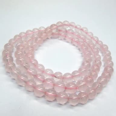 【小樂珠寶】高檔粉水晶三圈 手珠手鍊RR49(結婚週年禮)