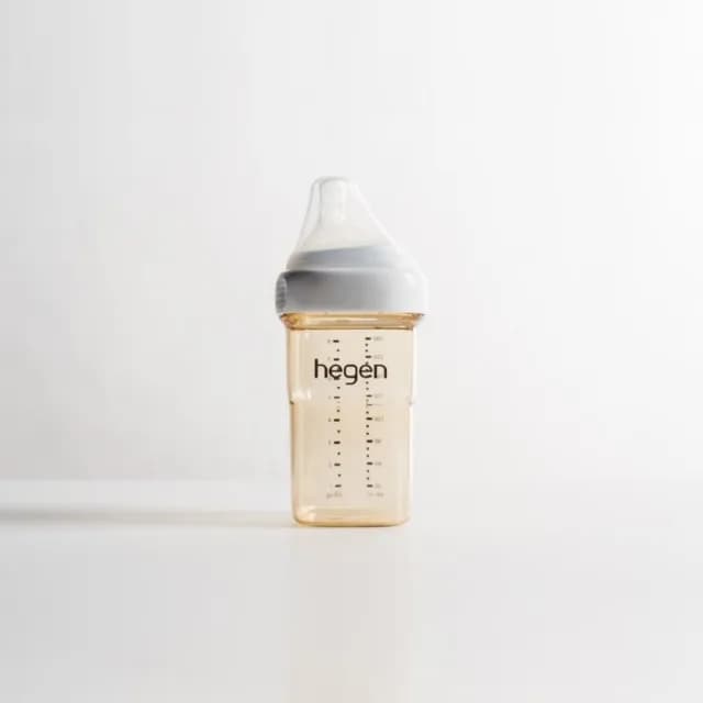 【hegen】金色奇蹟PPSU多功能方圓型寬口奶瓶 240ml(母嬰用品 新生禮 月子中心 不含塑化劑)