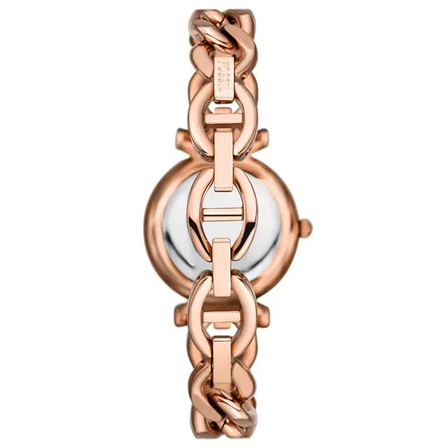【FOSSIL】Carlie 優雅玫瑰金手鍊女錶-28mm 禮物 送禮 推薦(ES5330)