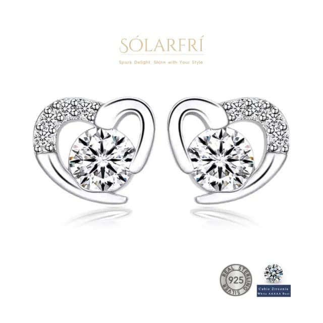 【SOLARFRi】銀針耳環｜閃耀輕奢小眾款親膚低敏 附品牌禮盒包裝(閨蜜情人女友母親老婆禮物)