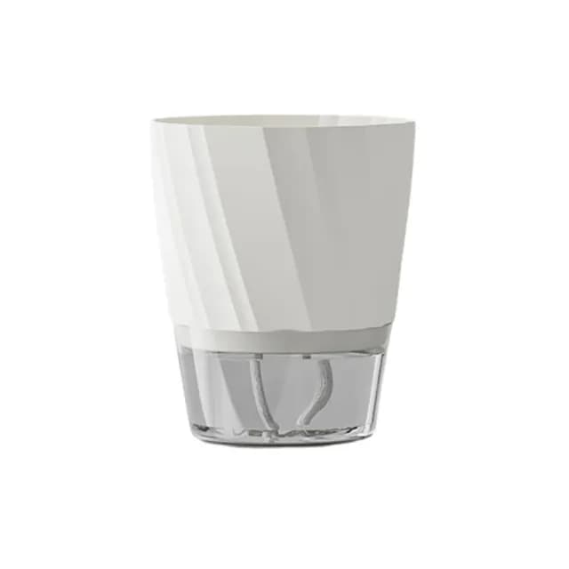 【JOHN HOUSE】帶補水口自動吸水花盆 透明花盆 植物花盆 自動補水盆栽 盆栽容器(中號)