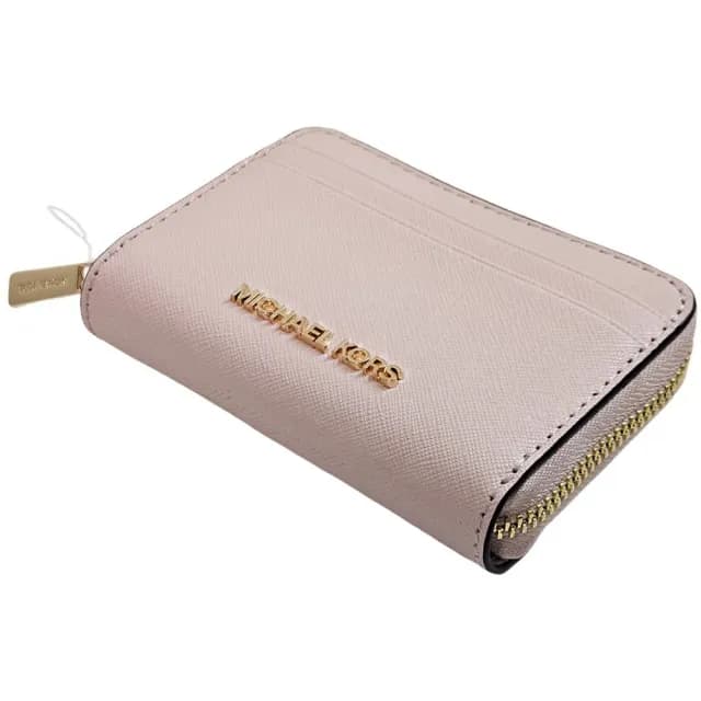 【Michael Kors】防刮皮革拉鍊零錢包/卡包兩色可選(贈原廠紙袋七夕情人節)