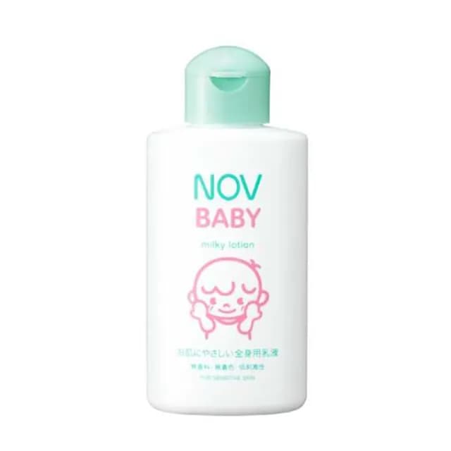 【NOV 娜芙】貝比溫和乳液 120ml(隨機贈樣包3包 嬰兒適用 臉部.身體可使用)