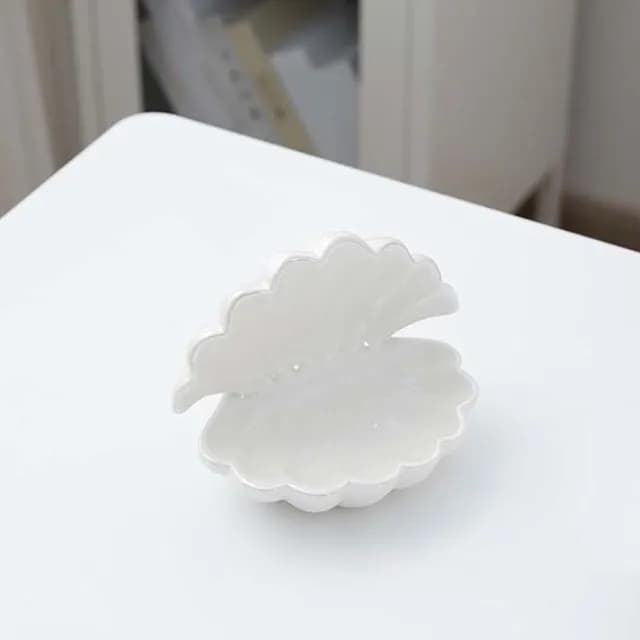 【JEN】陶瓷珠光貝殼造型飾品收納擺飾(聖誕禮物/情人節禮物/交換禮物/畢業季/母親節/閨蜜/生日禮物)