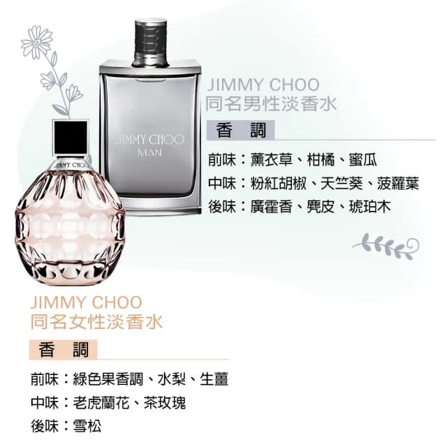 【JIMMY CHOO】同名男性淡香水100ml(專櫃公司貨)
