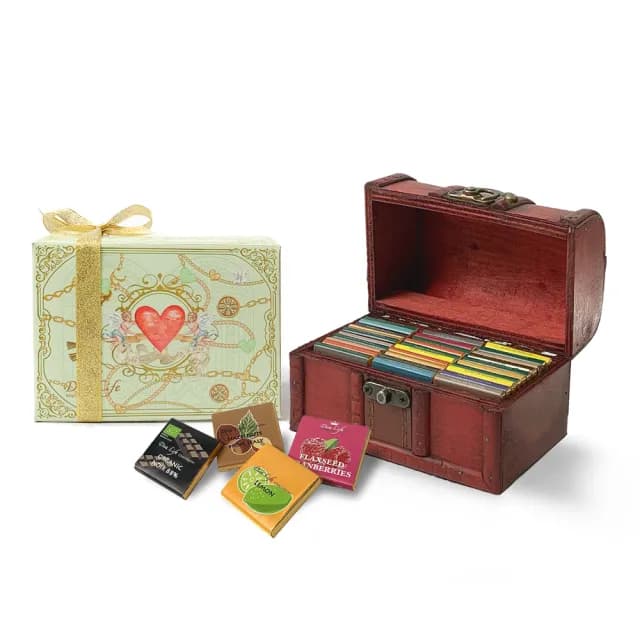 【Diva Life】新金誓執愛經典珠寶盒27入比利時純巧克力片