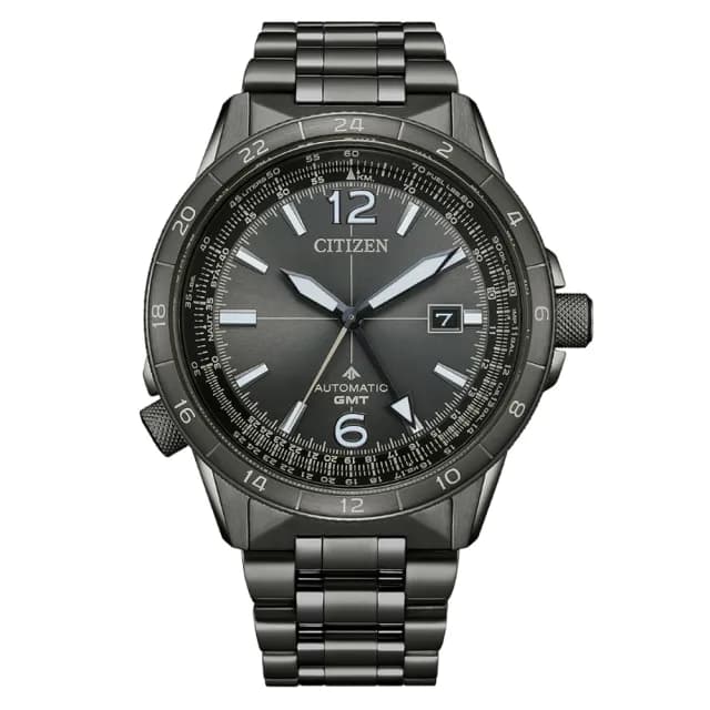【CITIZEN 星辰】PROMASTER GMT兩地時間 機械錶 男錶 畢業禮物 送禮 推薦(NB6045-51H)