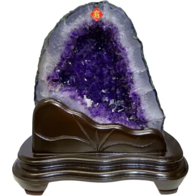 【恬芯晶品】3.8kg精選巴西紫水晶洞新居財位擺設XA63(紫鈦晶晶洞開運招財招貴人開業財位新春禮物)