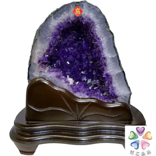 【恬芯晶品】3.8kg精選巴西紫水晶洞新居財位擺設XA63(紫鈦晶晶洞開運招財招貴人開業財位新春禮物)