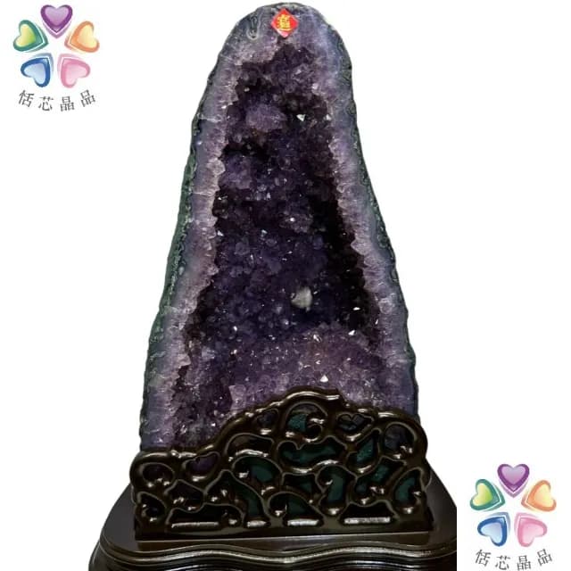 【恬芯晶品】6.5kg精選巴西紫水晶洞新居財位擺設XA64(紫鈦晶晶洞開運招財招貴人開業財位新春禮物)