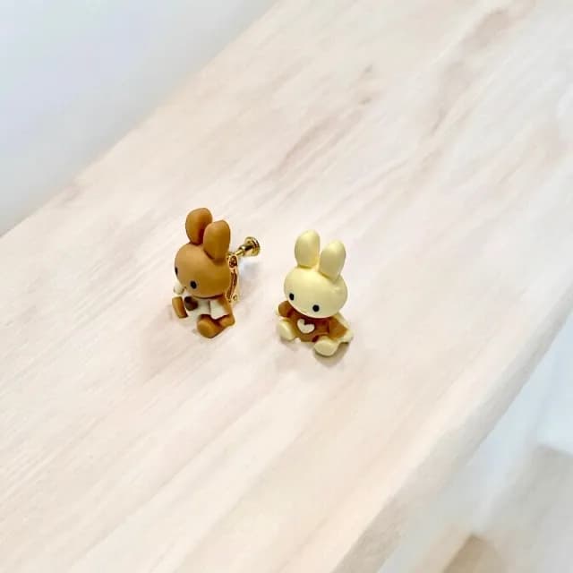【Ada】日韓流行飾品 可愛小兔子耳夾 小兔兔耳環(無耳洞 耳夾耳環 夾式耳環)