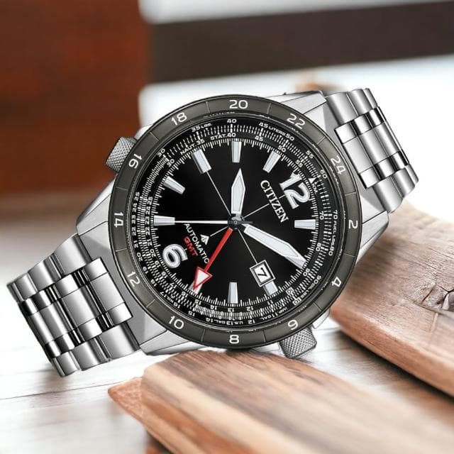 【CITIZEN 星辰】PROMASTER 限量 飛行錶 GMT 抗磁 機械錶 男錶 手錶 畢業 禮物 推薦(NB6046-59E)