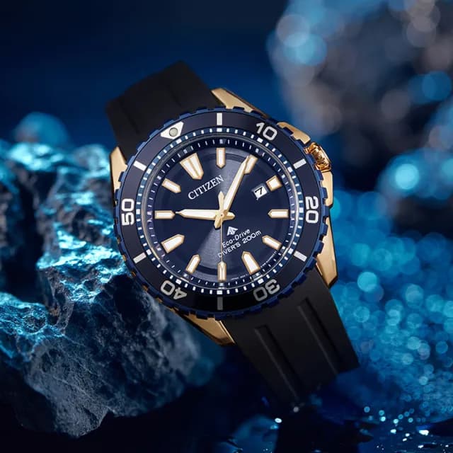 【CITIZEN 星辰】PROMASTER系列 200米潛水光動能腕錶 七夕 情人節 送禮 推薦(BN0196-01L)