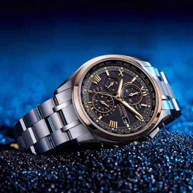 【CITIZEN 星辰】GENTS系列 電波時計30週年 鈦金屬光動能計時腕錶 母親節 禮物 推薦(AT8254-61E)