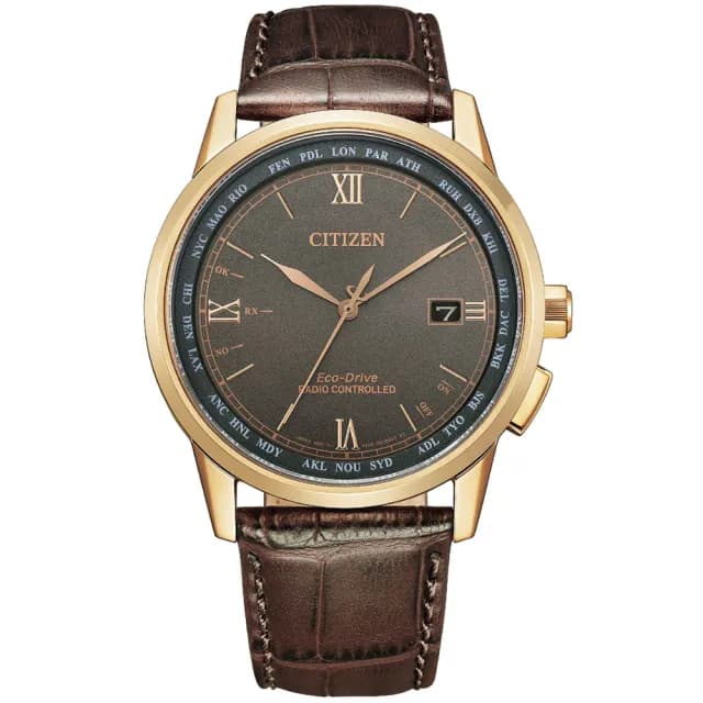 【CITIZEN 星辰】GENTS系列 電波對時 經典紳士光動能腕錶 畢業禮物 送禮 推薦(CB0158-10H)