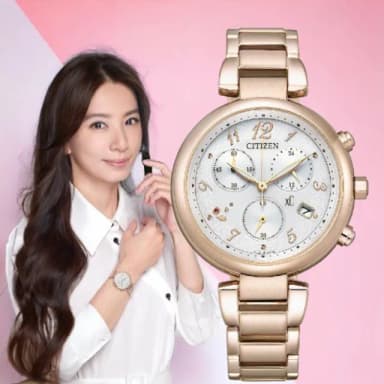 【CITIZEN 星辰】CITIZEN 星辰 XC 台灣限定 西洋情人節推薦 女錶 玫瑰金色 藍寶石 畢業 禮物(FB1456-65B)