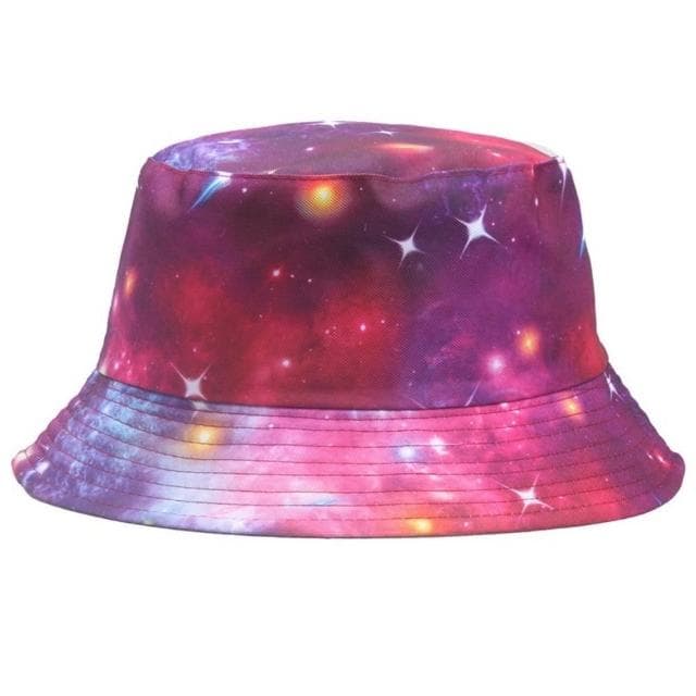 【米蘭精品】現貨+預購 漁夫帽遮陽帽(星空印花雙面棉質男女帽子情人節生日聖誕節交換禮物3色74cq22)