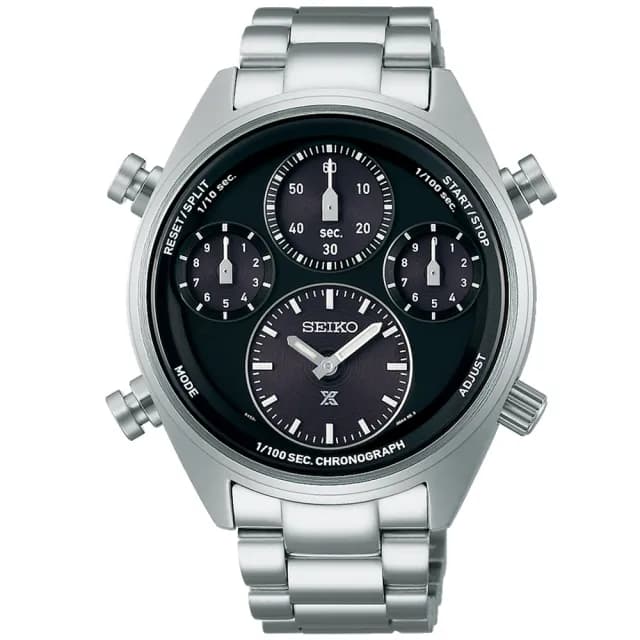 【SEIKO 精工】PROSPEX系列40周年紀念 大熊貓 貓熊 太陽能計時腕錶 618 年中慶 禮物(兩款可選)