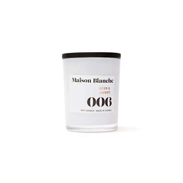 【Maison Blanche】玫瑰＆琥珀 Rose & Amber 60g 香氛蠟燭