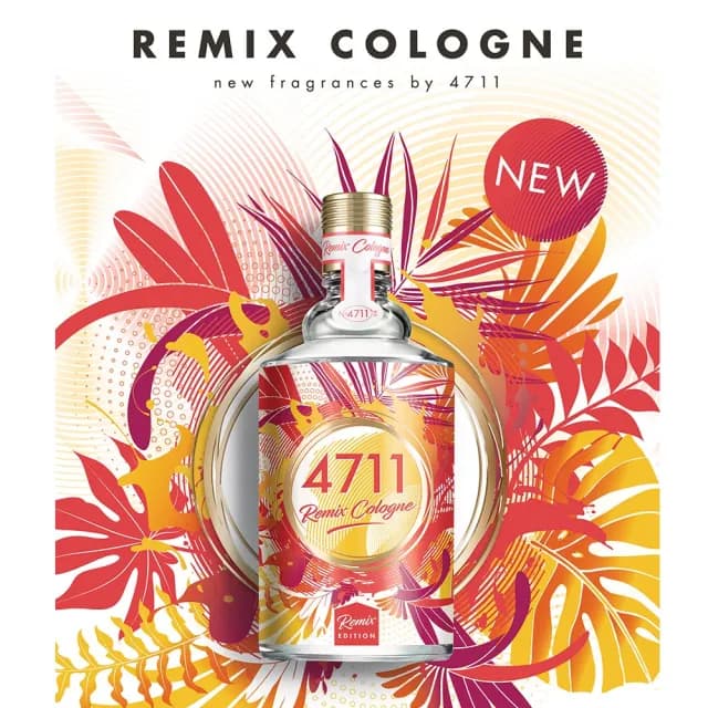 【4711 科隆之水】Remix Cologne Grapefruit 葡萄柚樂園古龍水100ml(專櫃公司貨)