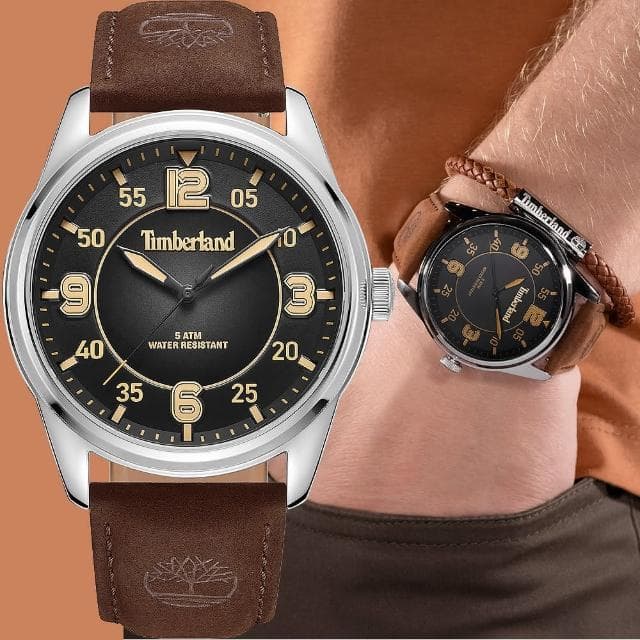 【Timberland】天柏嵐 經典大三針手錶-45mm 母親節 送禮 禮物(TDWGA0040901)