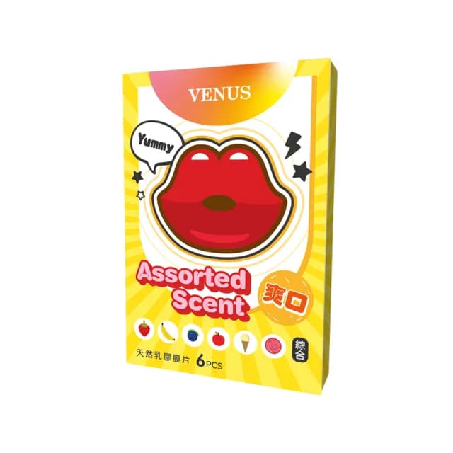 【情趣職人】VENUS｜綜合果味｜乳膠口交膜片 6片裝(情趣用品 情趣職人 口交)