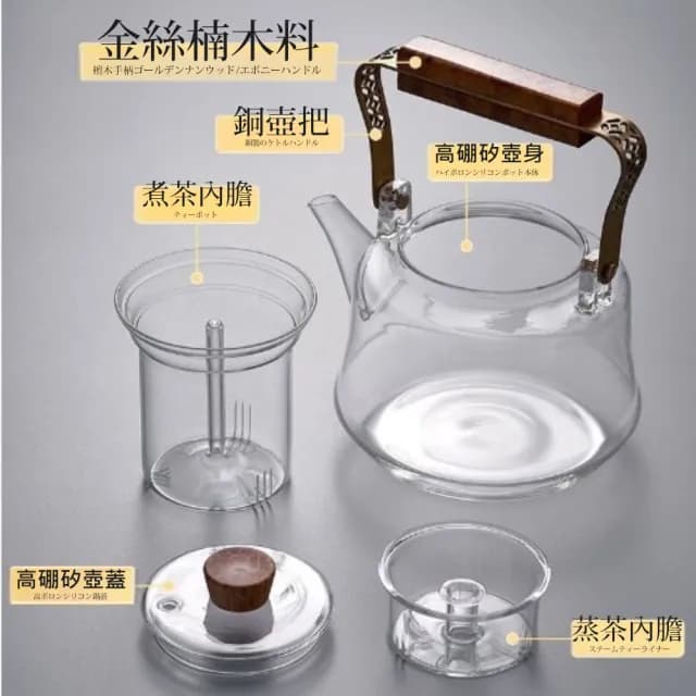 【TEA Dream】日式質感銅冶木把耐熱提樑茶壺(泡茶壺 燒水壺 父親節禮物)