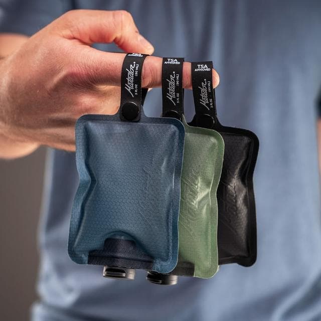 【Matador 鬥牛士】FlatPak Toiletry Bottle 便攜沐浴旅行分裝瓶-黑/綠/藍(3色組 情人節 禮物 尾牙)