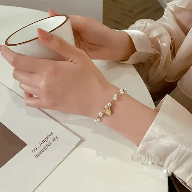 【Gulicc】手鍊 復古雙層纏繞 珍珠(雙11 聖誕節 生日 手環 手繩 首飾 飾品 禮物)