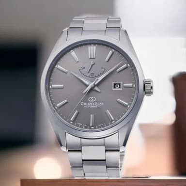 【ORIENT 東方錶】CONTEMPORARY系列 簡約機械錶 男錶 手錶 灰色-42mm(RE-AU0404N 送禮推薦)
