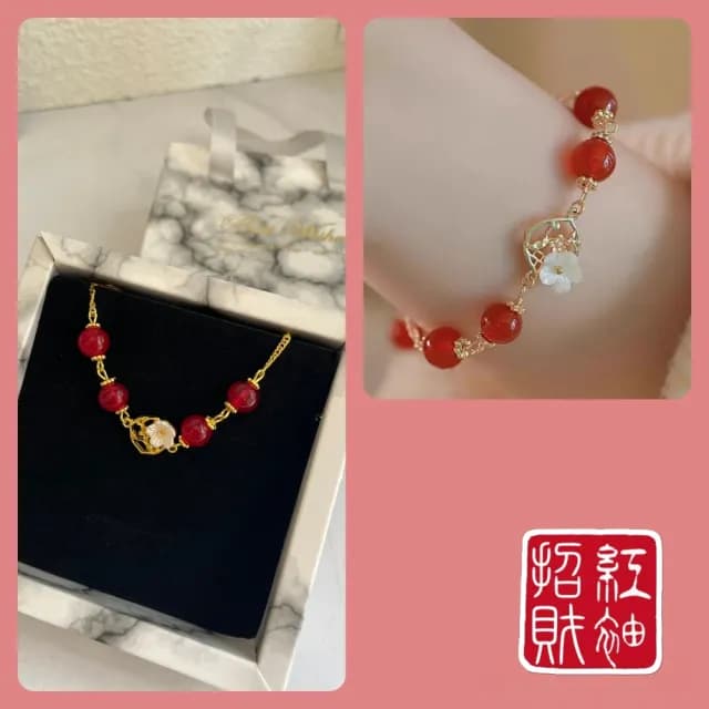 【DESIGN】紅袖招財串珠手鍊(招財魅力禮物)